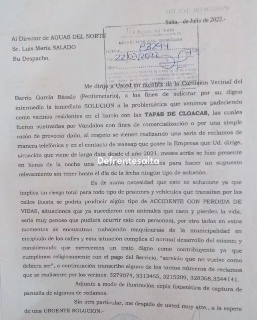 Reclamos