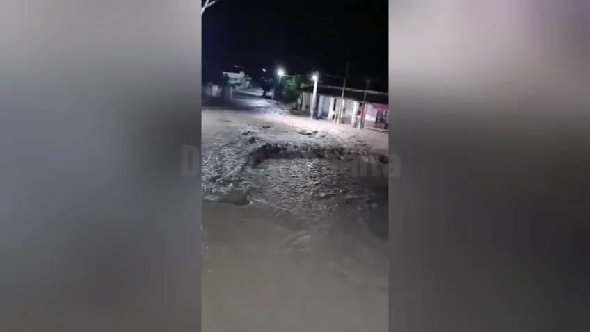 La Merced bajo el agua. 