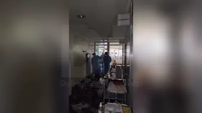 Rotura de un caño de agua en el hospital de Orán.