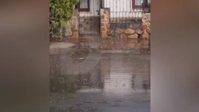 Granizó en Campo Quijano.