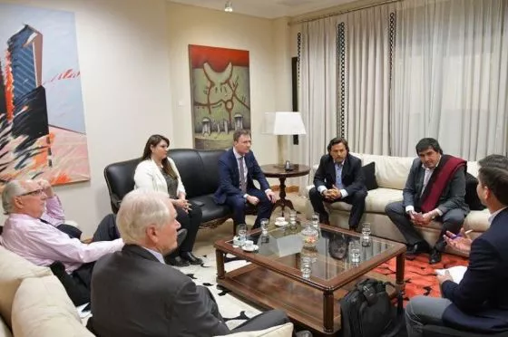 Gustavo Sáenz en Casa de Gobierno.