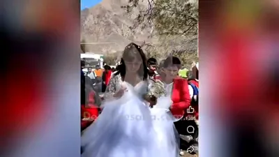 Una pareja dió el sí en una peregrinación.