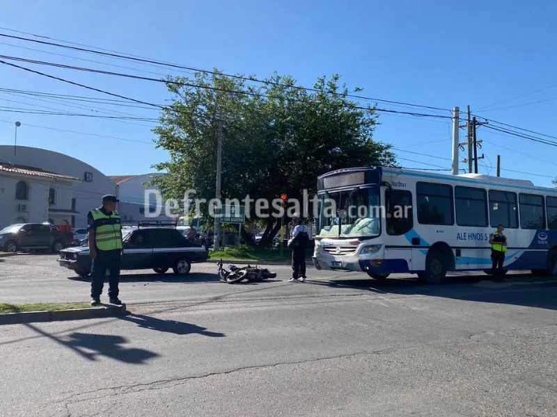El accidente en avenida Ex Combatientes.