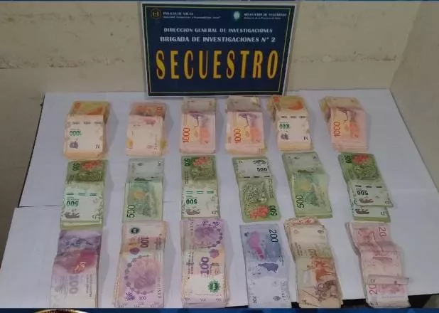 Secuestro dinero Orán