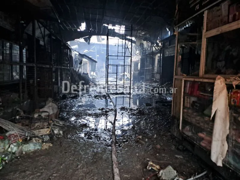 Incendio mercado San Miguel.