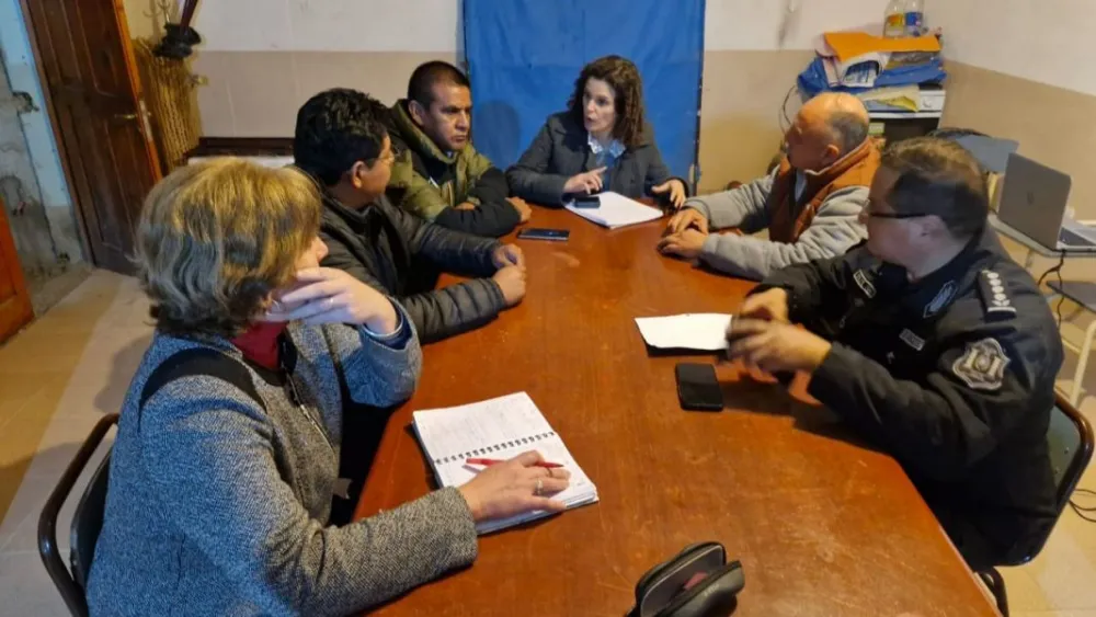 Autoridades en La Poma