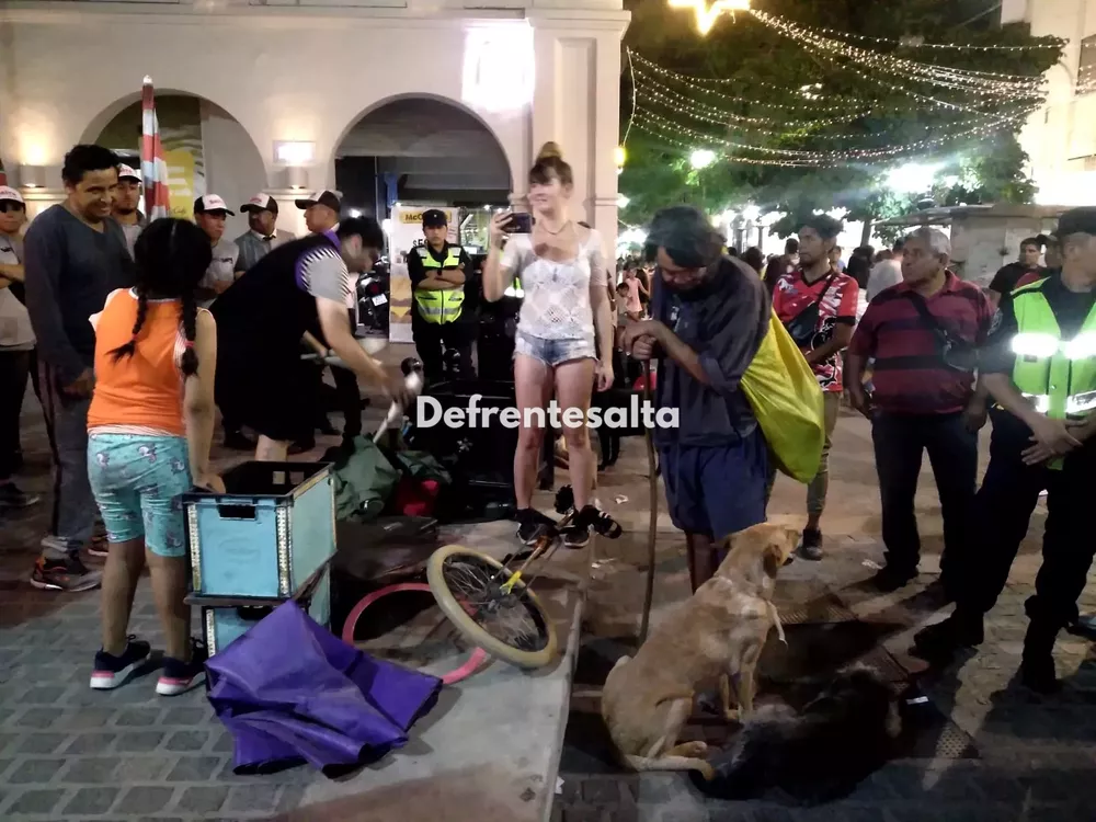 Operativo en el centro