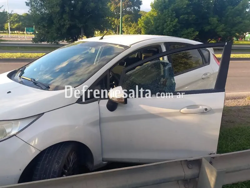 Así quedó el automóvil.