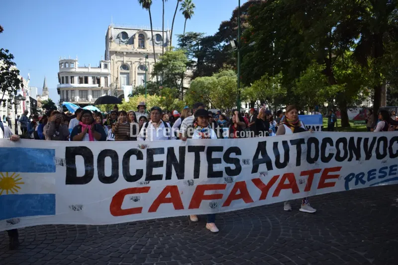 Docentes autoconvocados. Foto de archivo