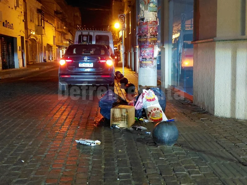 Residuos en el centro
