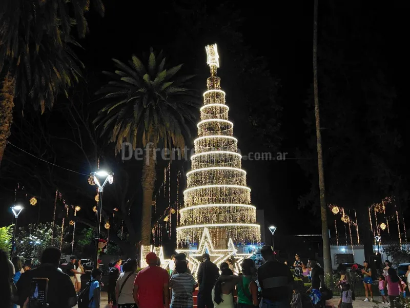 Árbol de navidad en El Carril.