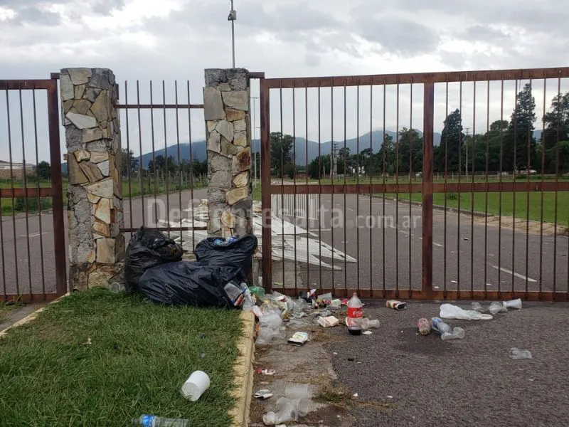 Una mugre en el Centro de Convenciones.
