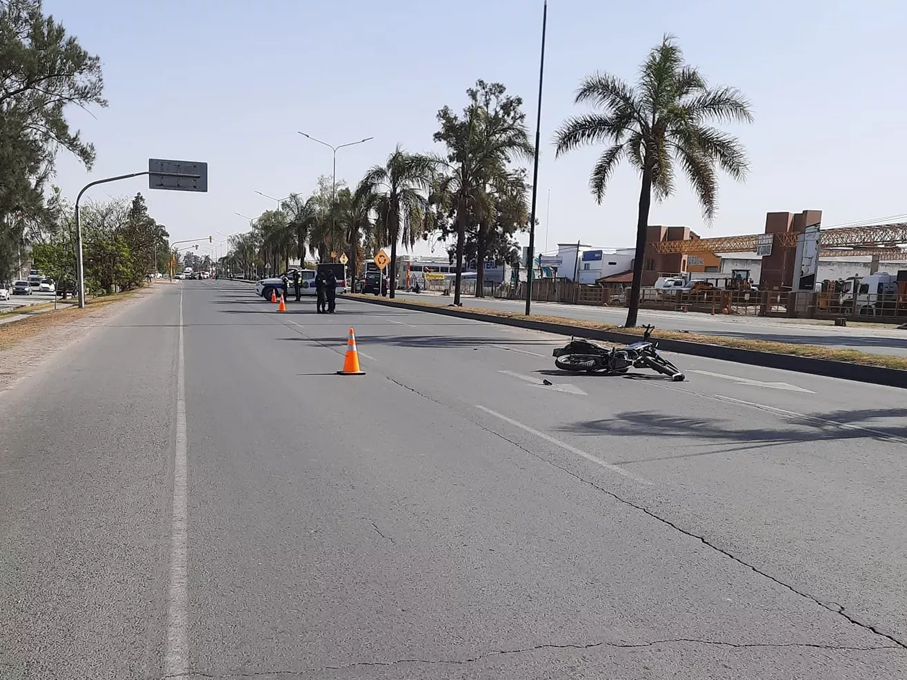 Siniestro vial en av. paraguay