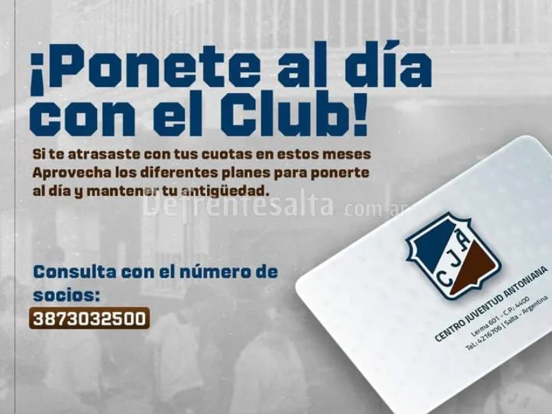 Ponete al día con el club