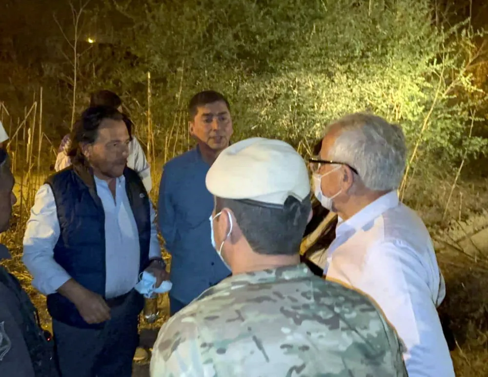 Sáenz en los incendios