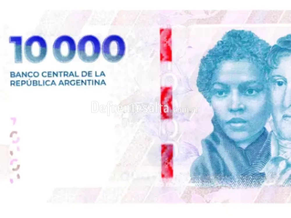 Nuevo billete de $10,000.