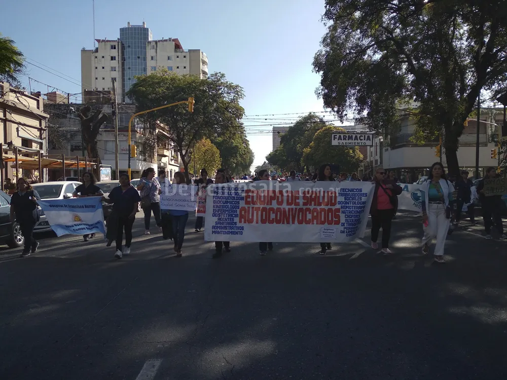 Protesta de personal de Salud
