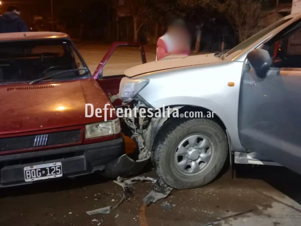 Siniestro vial en barrio Solidaridad