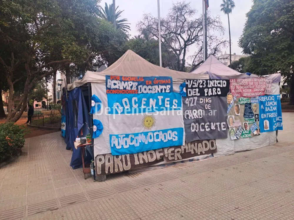 Docentes en huelga. Foto: Sol Salas.