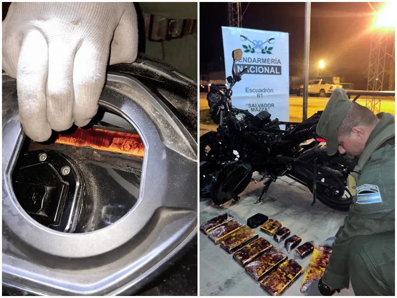 Cocaína motocicleta