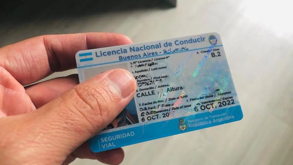 Carnet de conducir.