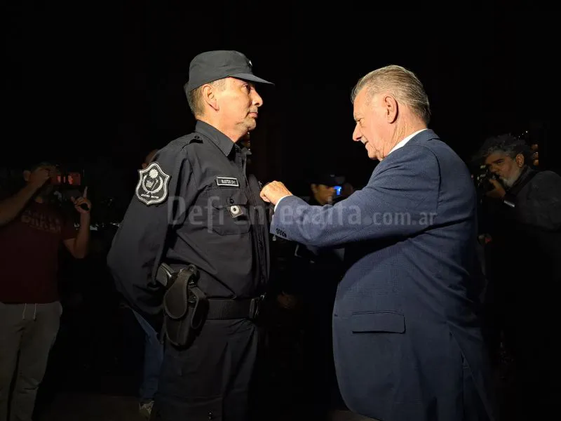 Asunción del jefe de Policía Diego Bustos.  Archivo: Defrentesalta.