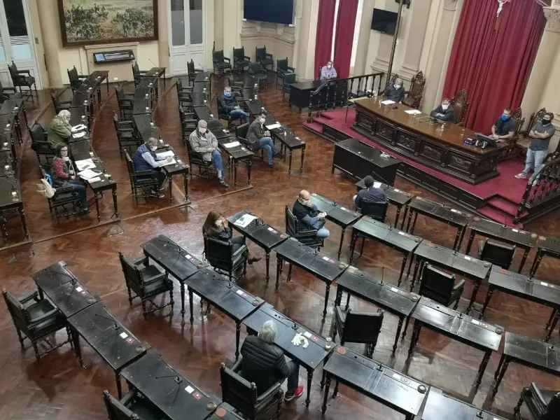 Cámara de Diputados vacía. 