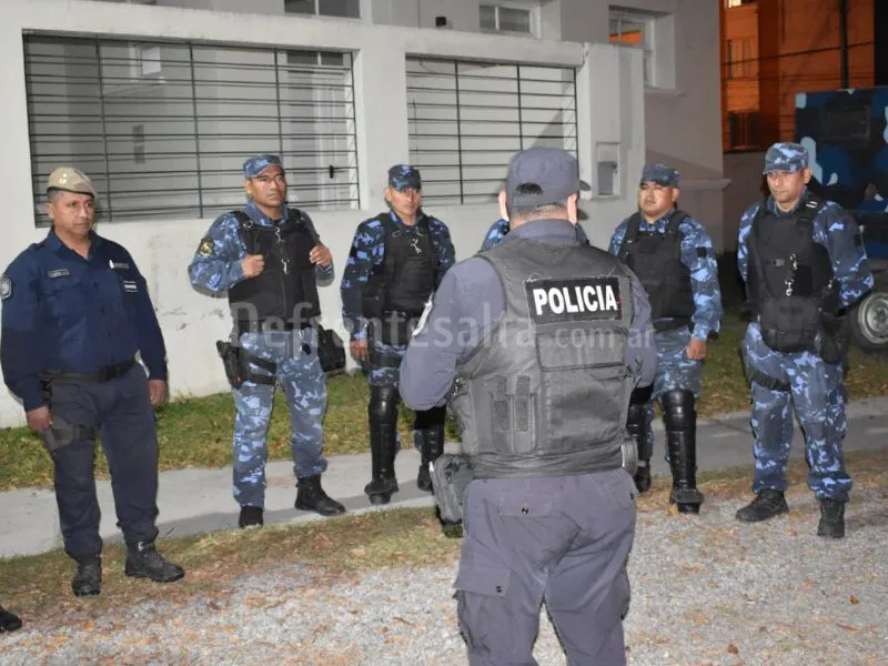 Operativo policial.