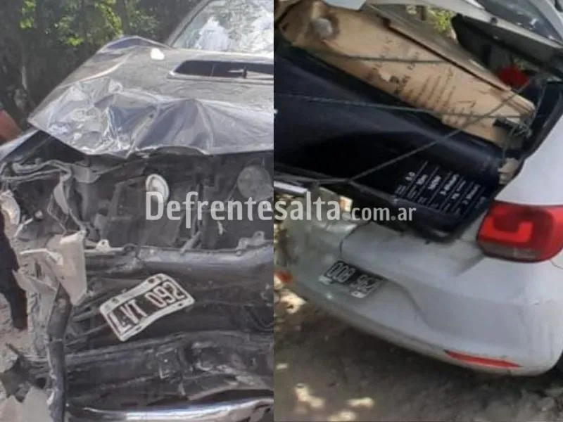 Así quedaron los vehículos.