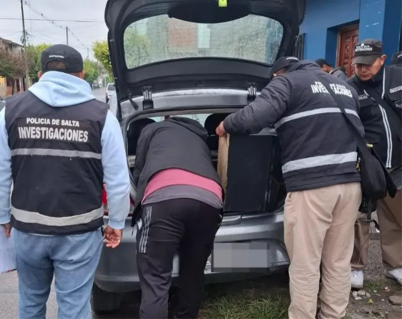 Robaron elementos de un auto y fueron detenidos