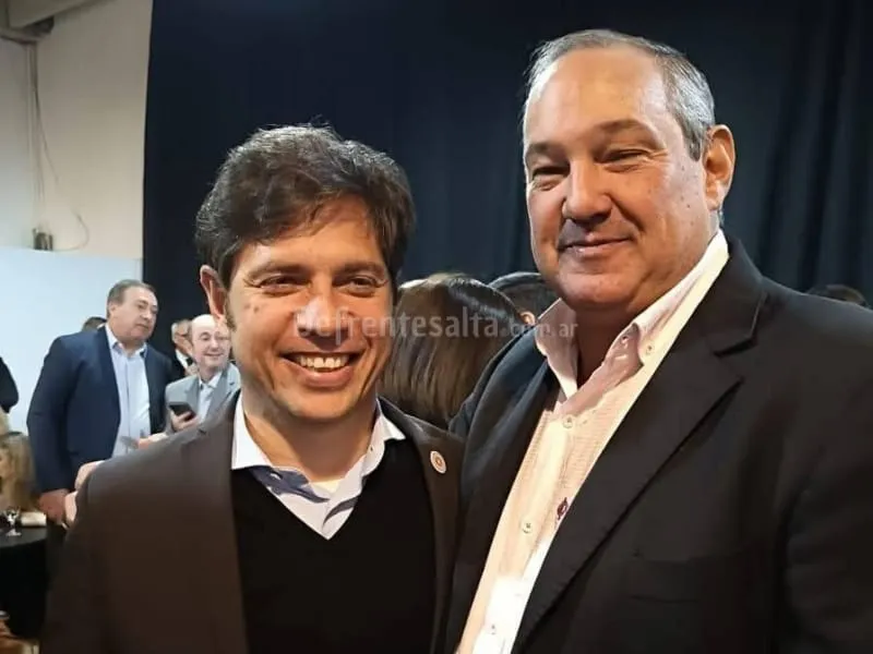 Kicillof junto a Leavy. 