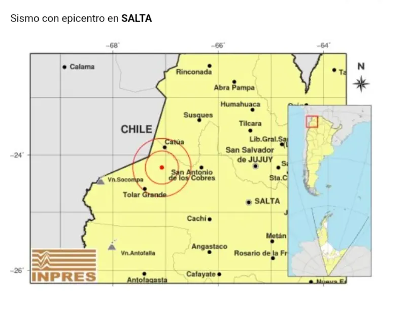 Temblor en Salta. 