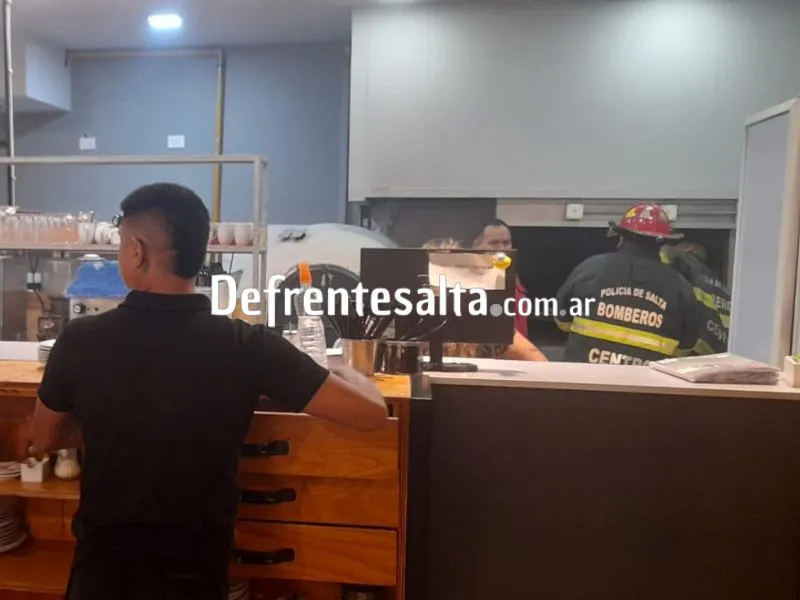 Incendio en un local céntrico.