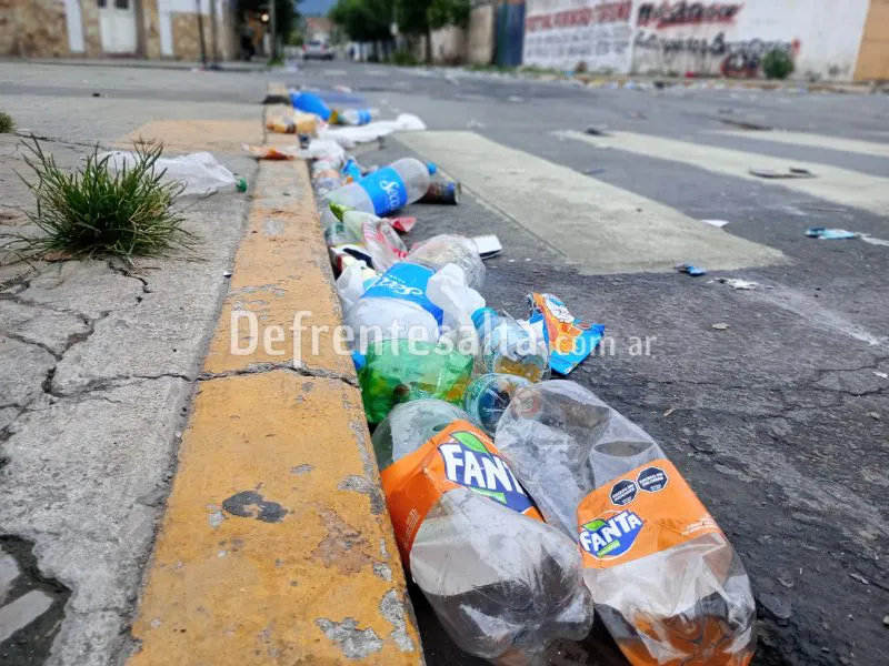 La mugre tras los festejos. 