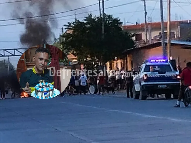 Protesta en barrio Solidariad. 