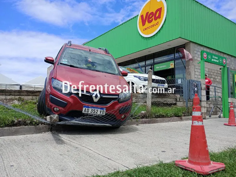 Así quedó el auto. 