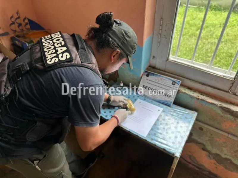 El procedimiento de la Policía en Metán.