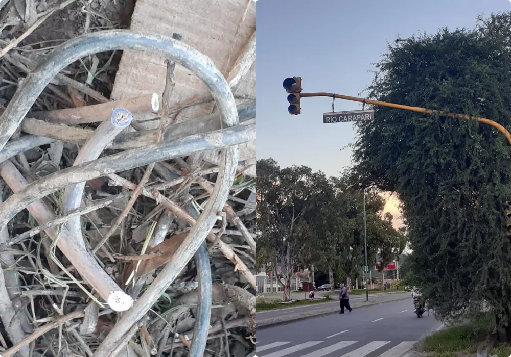 Robo de cobre en cables