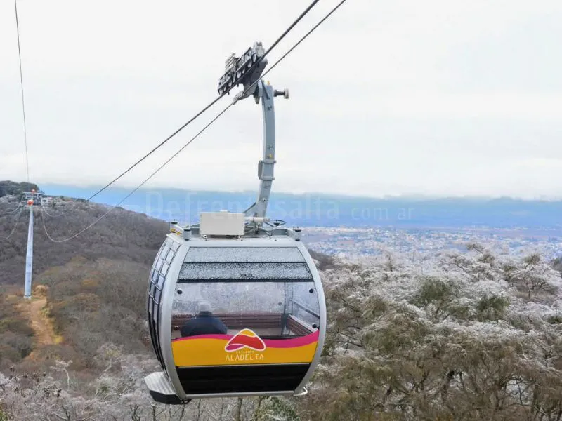 Nieve en el Teleférico.