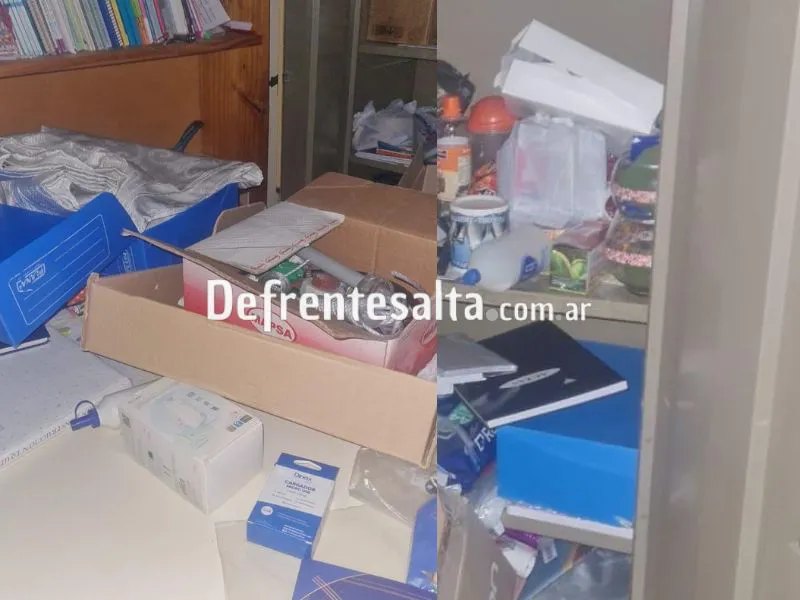 Robo en la escuela de barrio Bancario.