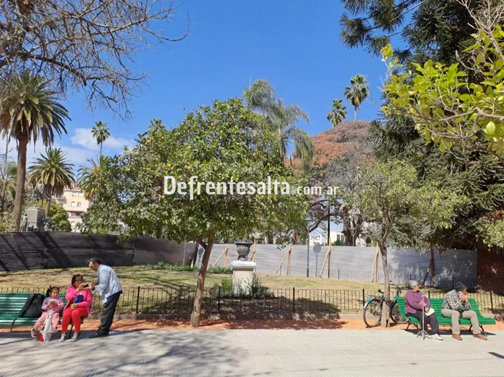 Plaza 9 de julio - obras