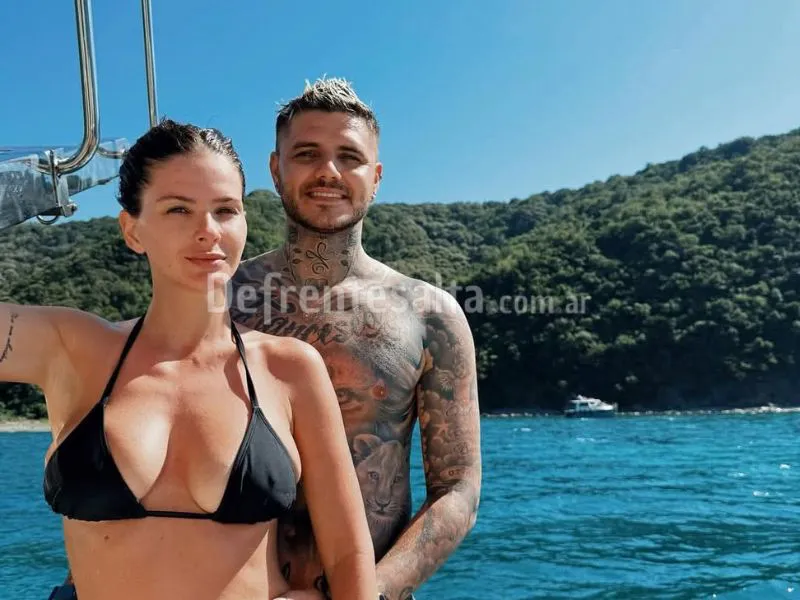 La China y Mauro Icardi juntos.