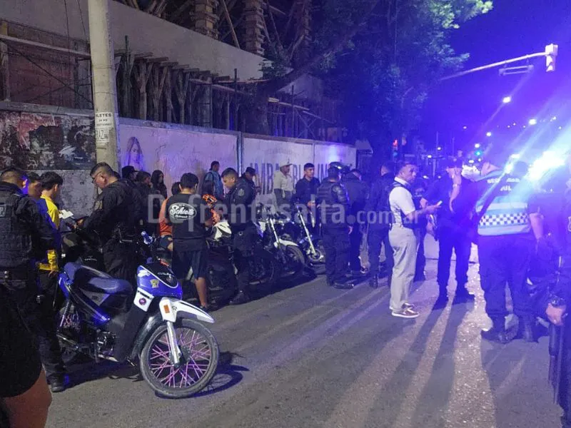 Operativo especial de la Policía.