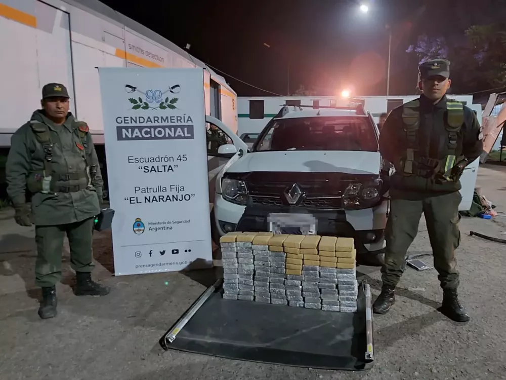 Secuestro cocaína El Naranjo