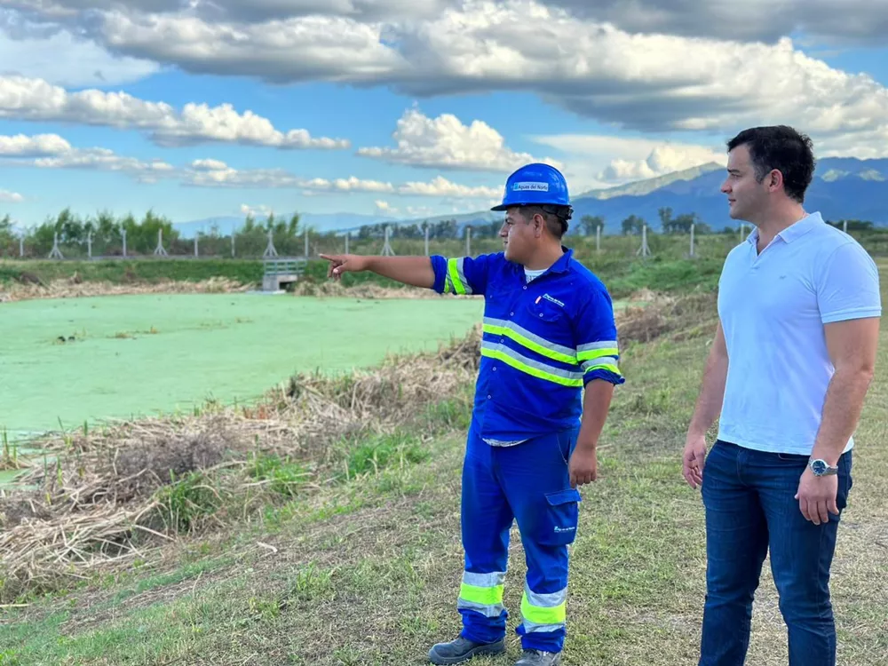 Jarsun en la planta depuradora de Rosario de Lerma