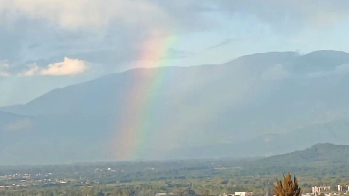 Arco iris en la Serranías del Oeste. Foto: José Serrudo.