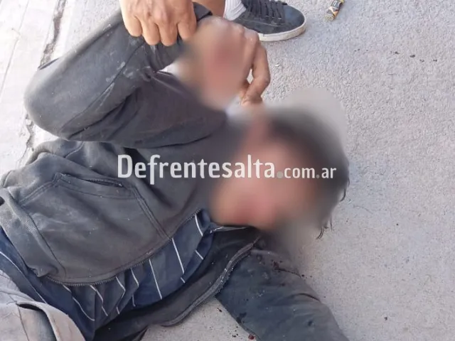 El ladrón reducido.