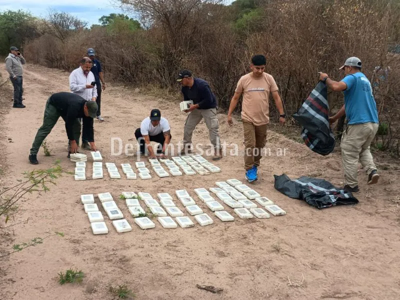 Droga secuestrada en Rosario de la Frontera