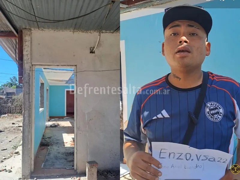Enzo Liendro recuperó su vivienda. 