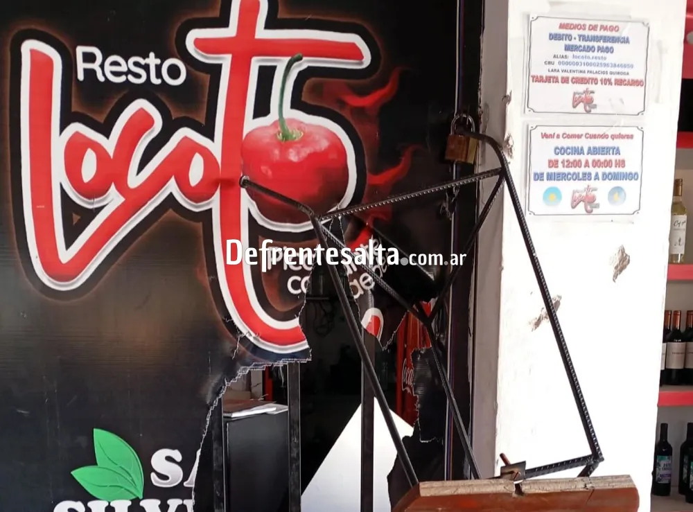 Restobar Locoto, blanco de los ladrones